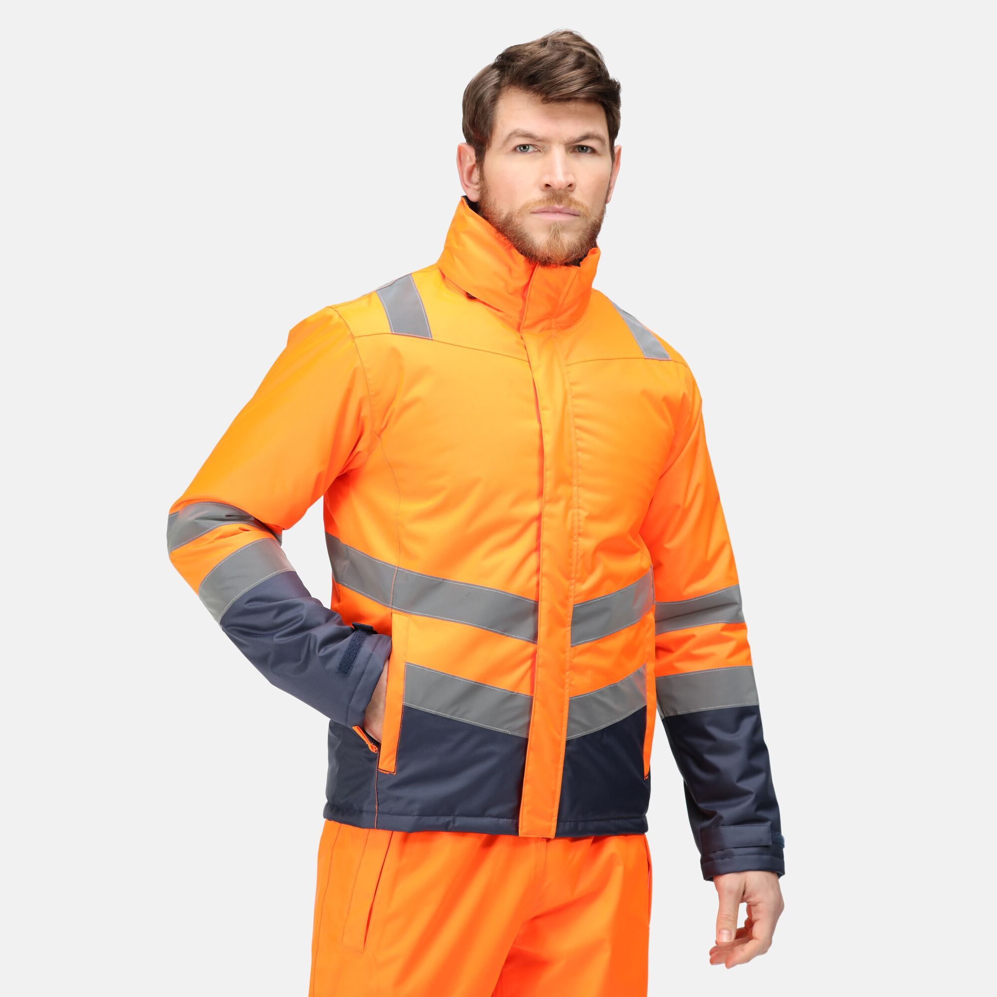 PRO HI-VIS TWO TONE INSULATED PARKA - Regatta Professional