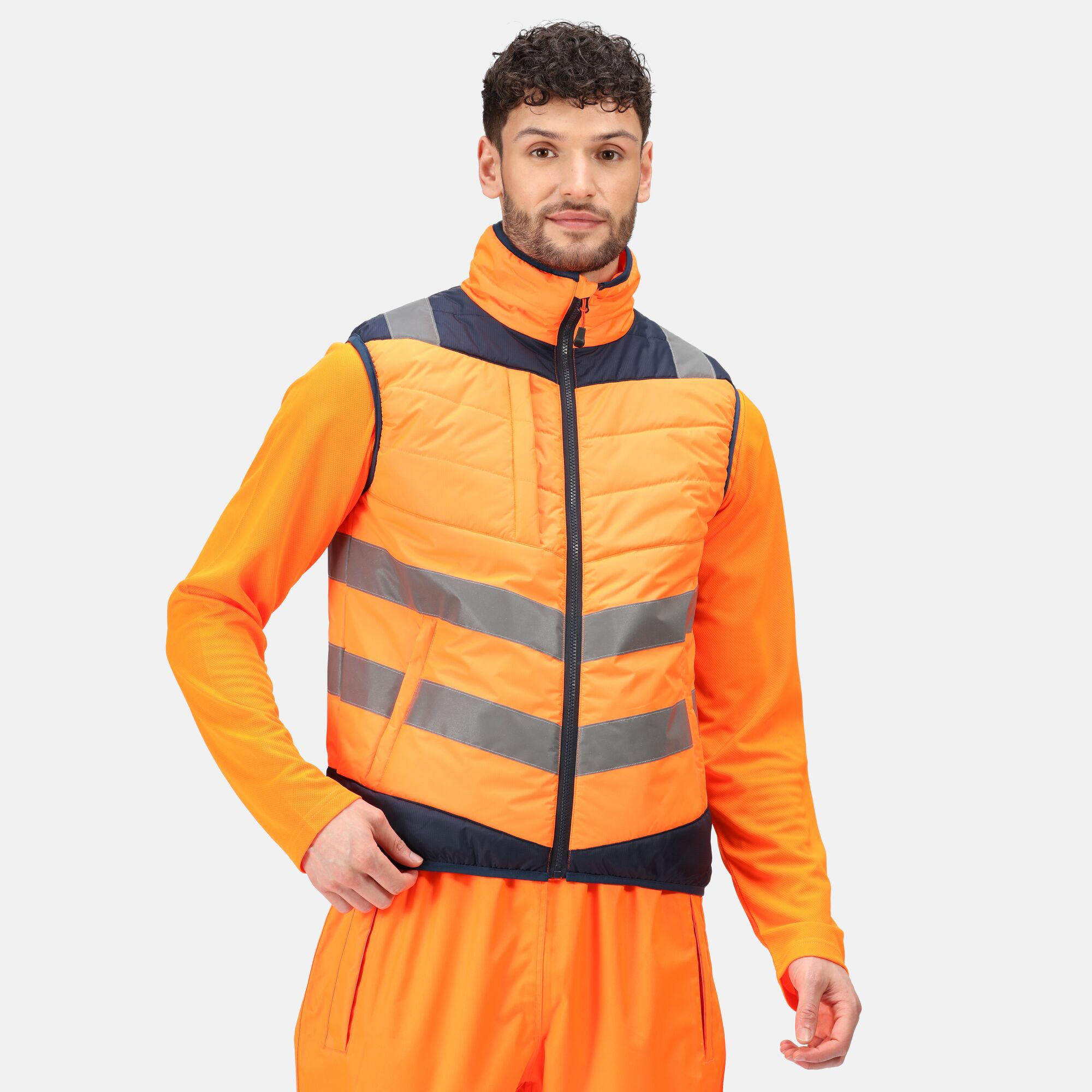 HI-VIS PRO TWO TONE THERMAL BODYWARMER - Regatta Professional